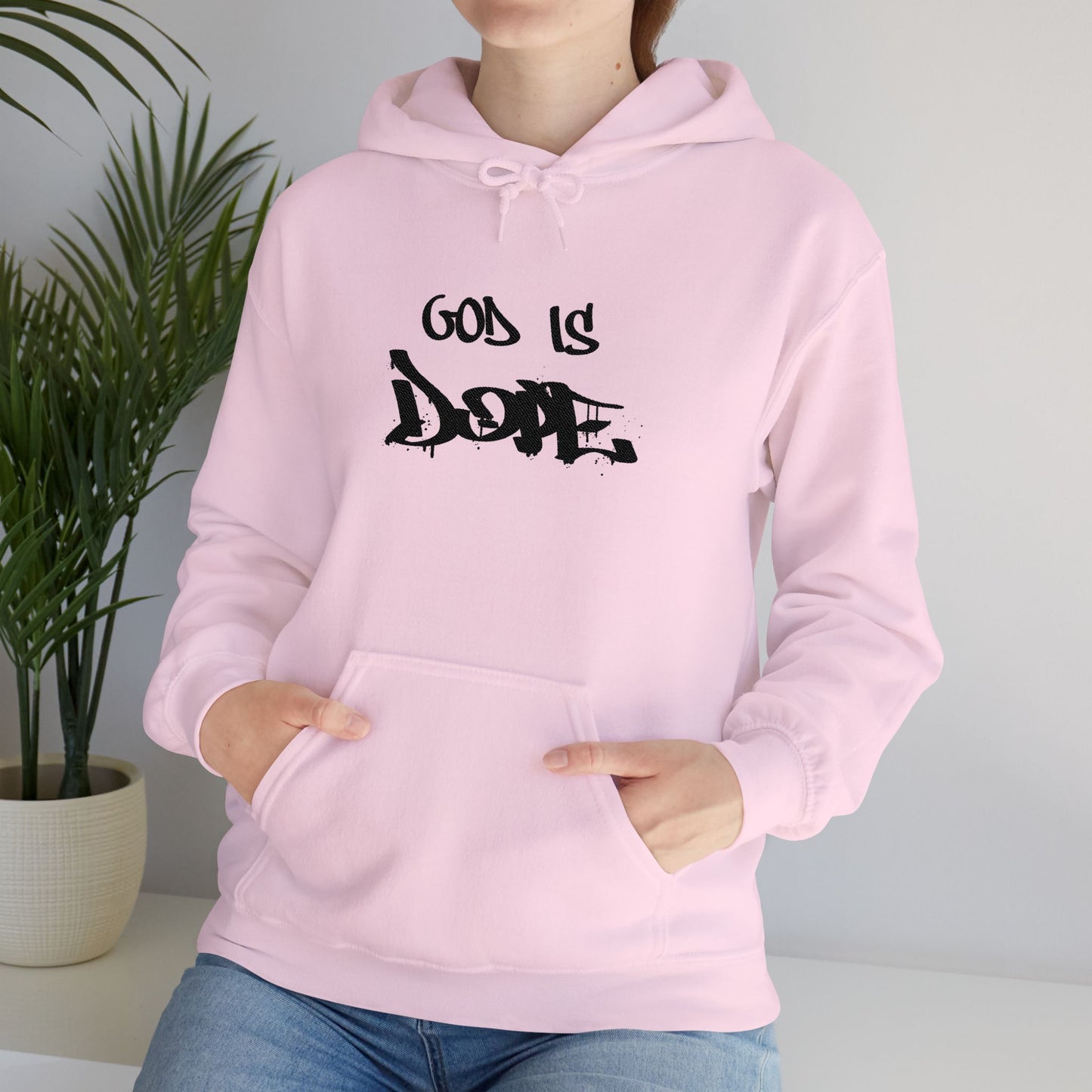 God is Dope Hoodie -Unisex Heavy Blend Sweatshirt, Casual Wear, Streetwear, Gift for Teens, Inspirational Clothing