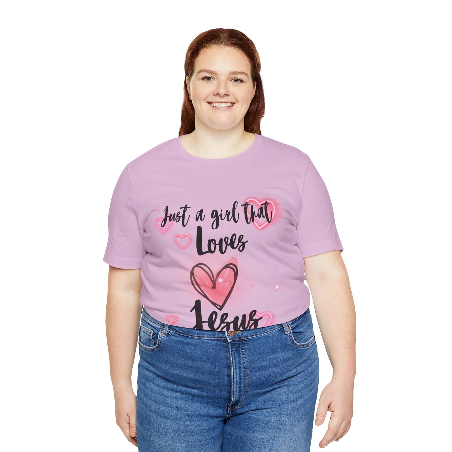 I Just Love Jesus Tee-For Young Women, Colorful, Religious and Christian t-shirt