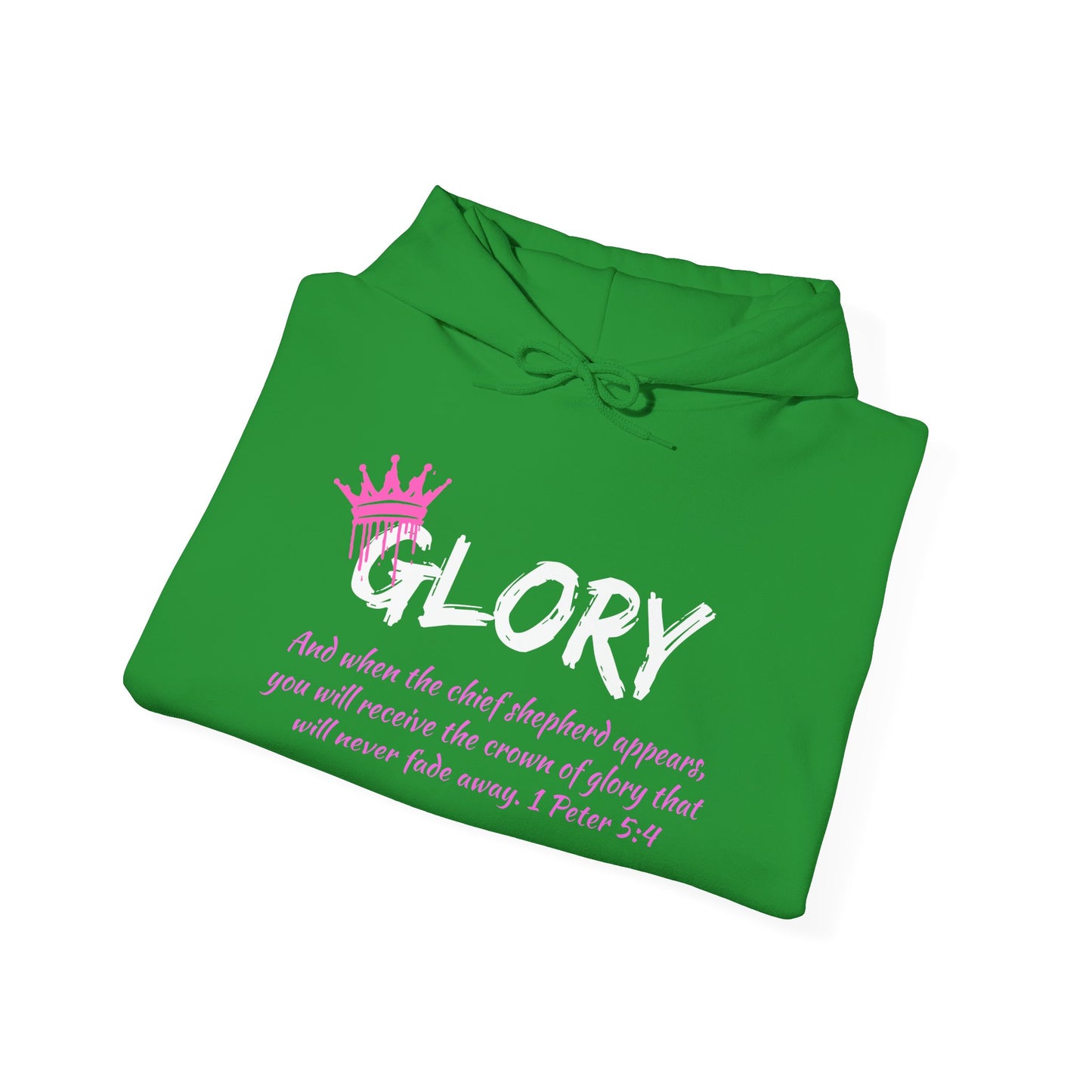 Glory Dripping Crown Unisex Hoodie -Faith inspired Heavy Blend Sweatshirt