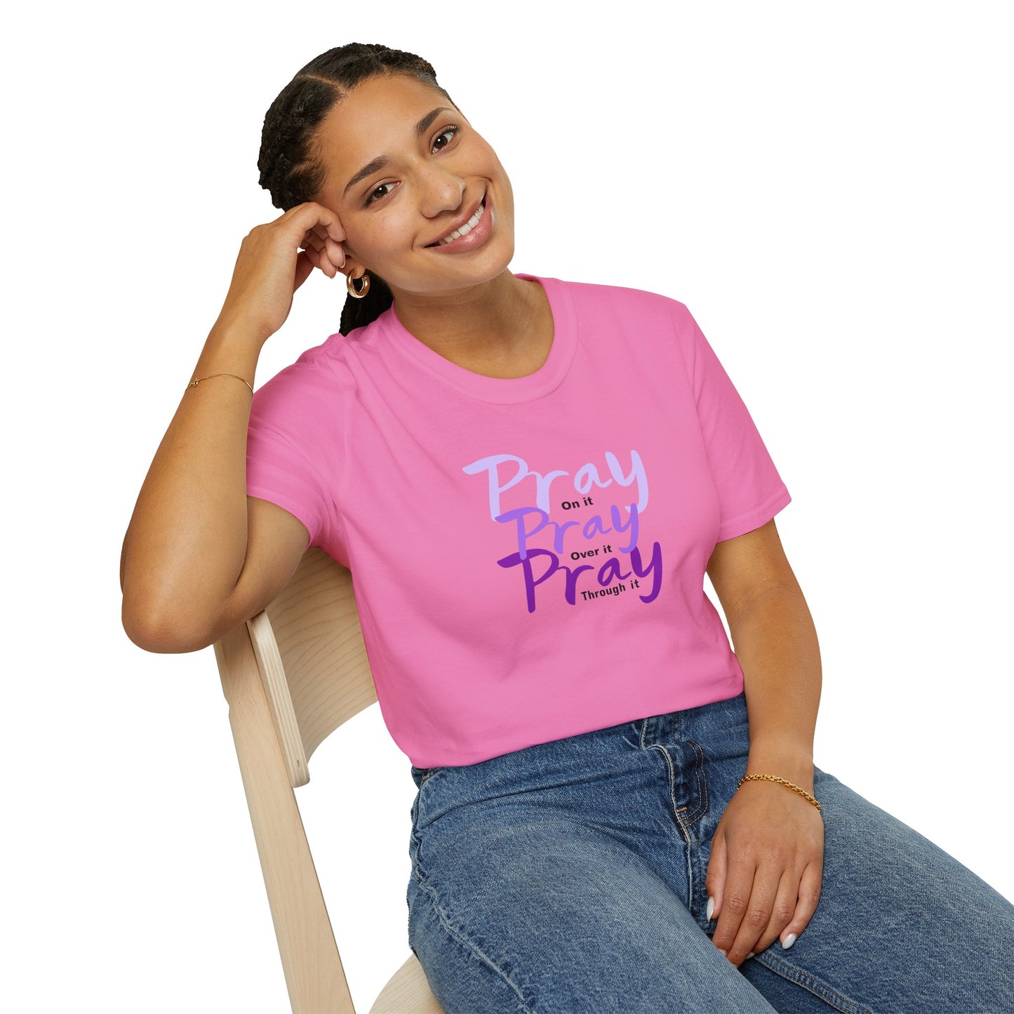 Pray On Over and Through It-Women's Softstyle Tee