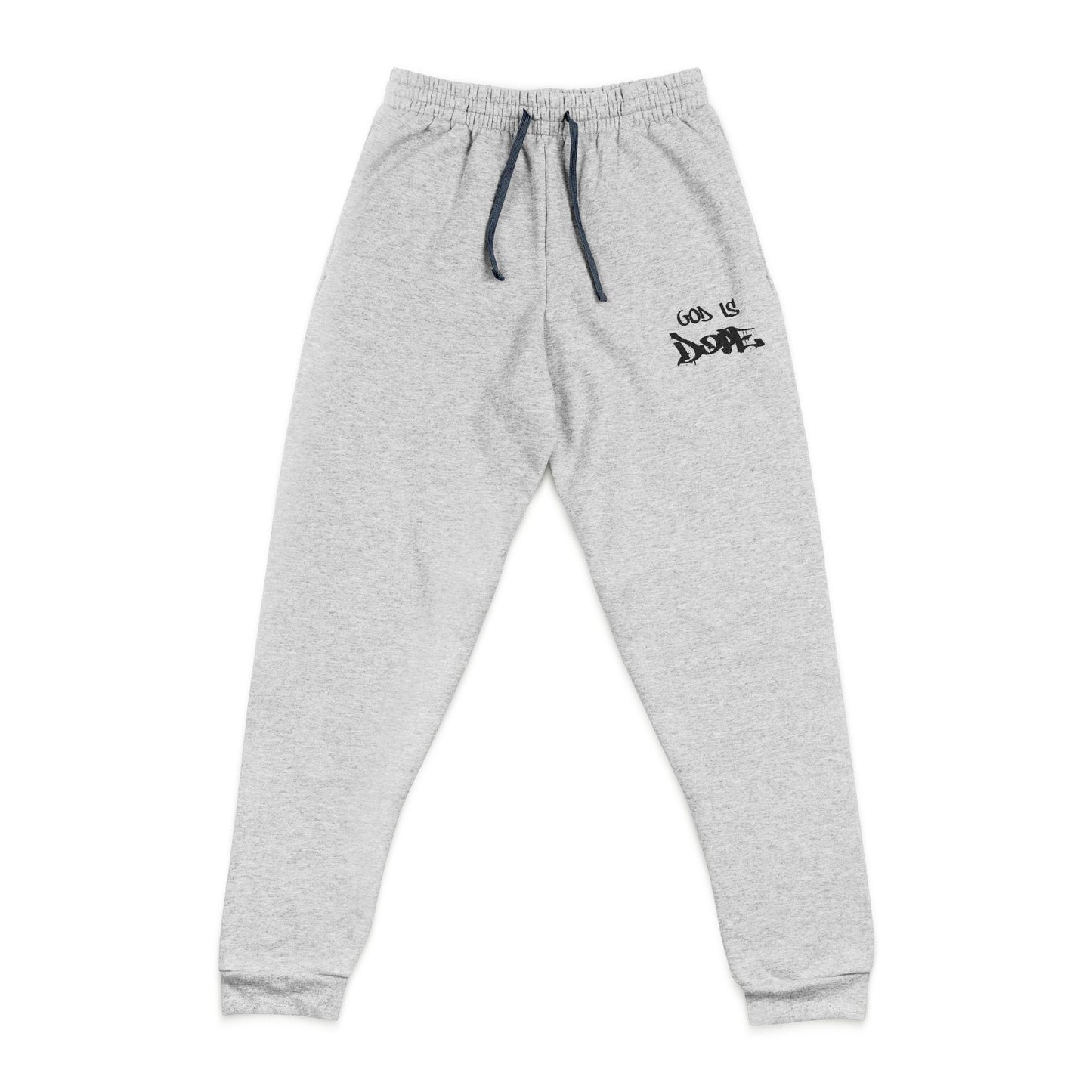 Unisex God is Dope Embroidered Joggers - Cozy Casual Wear, Comfortable Lounge Pants, Gift for Him/Her, Athleisure Style, Everyday Essentials,