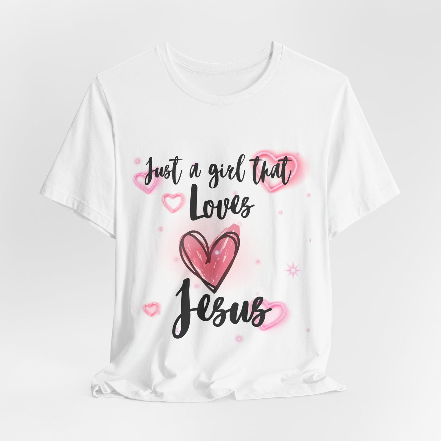 I Just Love Jesus Tee-For Young Women, Colorful, Religious and Christian t-shirt