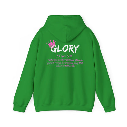 Glory Dripping Crown Unisex Hoodie -Faith inspired Heavy Blend Sweatshirt