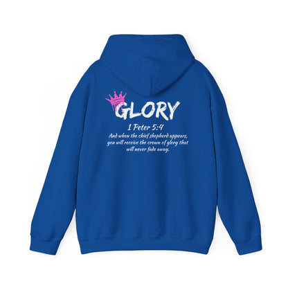 Glory Dripping Crown Unisex Hoodie -Faith inspired Heavy Blend Sweatshirt