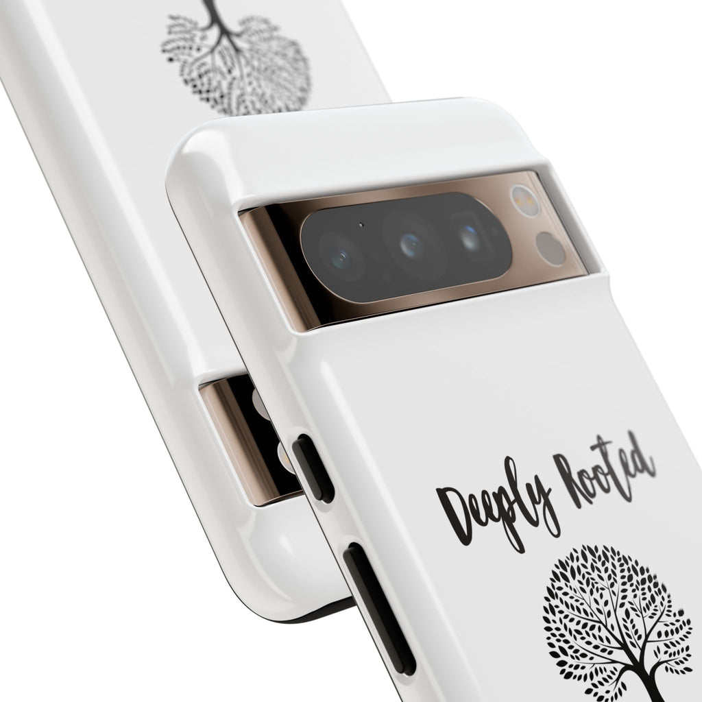 Cell Phone Case -Deeply Rooted Inspirational Tree Design for Faith and Strength