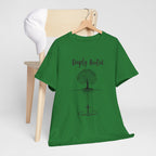 Deeply Rooted Unisex Heavy Cotton Tee - Inspirational Tree Design for Nature Lovers