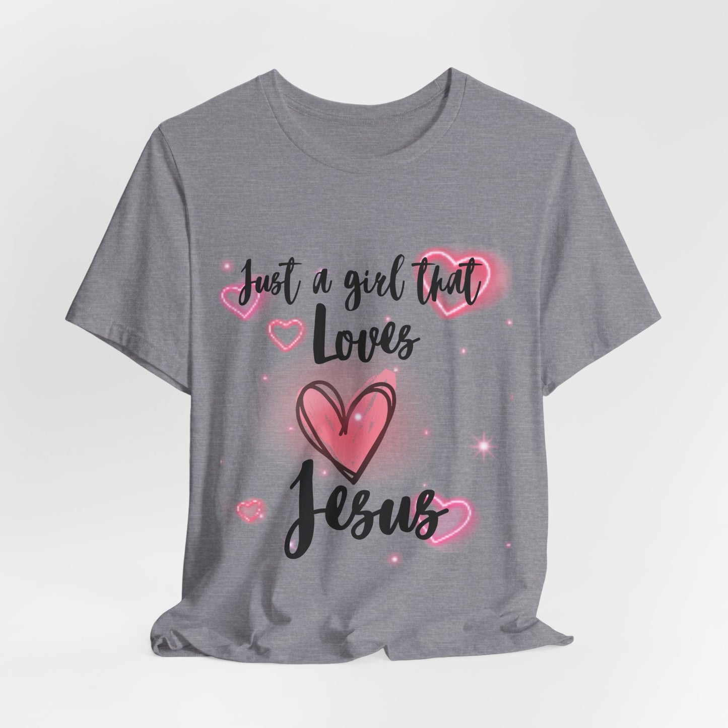 I Just Love Jesus Tee-For Young Women, Colorful, Religious and Christian t-shirt