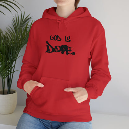 God is Dope Hoodie -Unisex Heavy Blend Sweatshirt, Casual Wear, Streetwear, Gift for Teens, Inspirational Clothing
