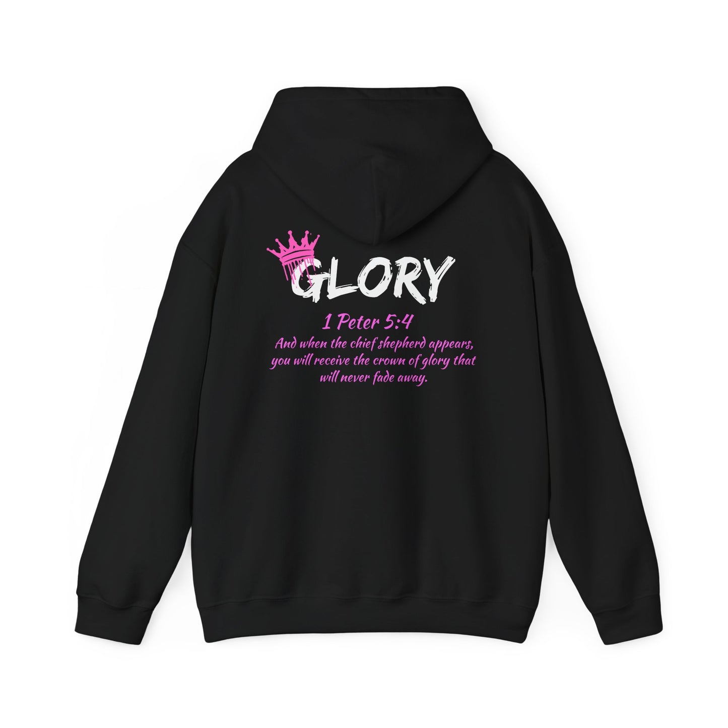 Glory Dripping Crown Unisex Hoodie -Faith inspired Heavy Blend Sweatshirt