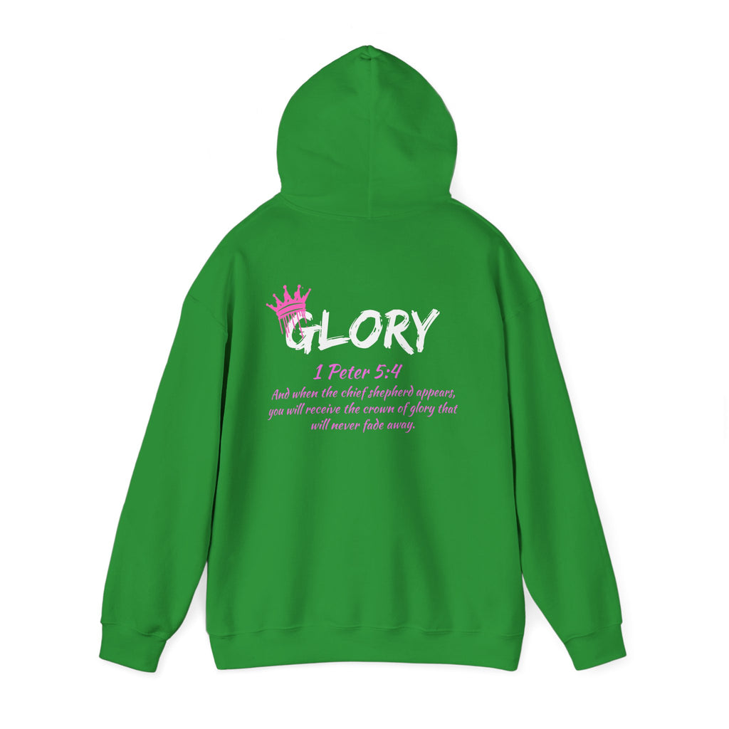 Glory Dripping Crown Unisex Hoodie -Faith inspired Heavy Blend Sweatshirt