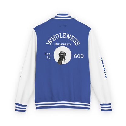 God Squad Unisex Letterman Jacket -THE FOD BRAND'S Bold Cross Design, Christian Strength & Faith Apparel