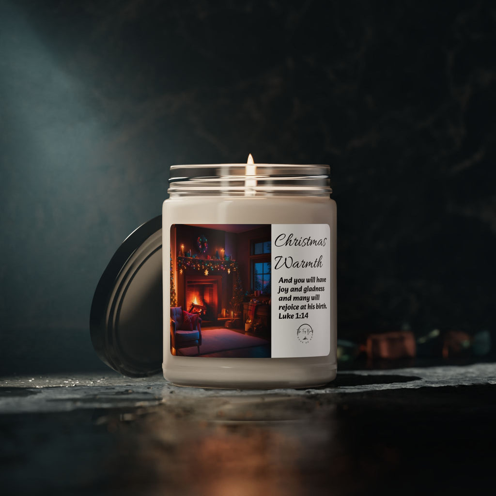 Soy Candle-Christmas Warmth-Cozy Holiday Scented- 9oz