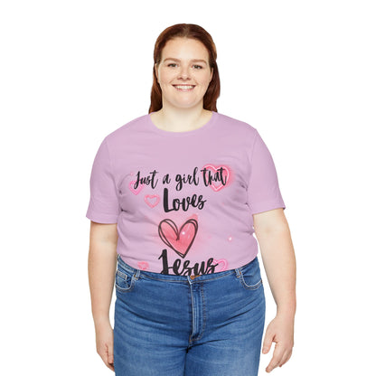 I Just Love Jesus Tee-For Young Women, Colorful, Religious and Christian t-shirt