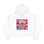 God Squad by THE FOG BRAND-Vibrant Crop Hoodie, Trendy Religious Streetwear, Christian Fashion, Pink, Gift for Her