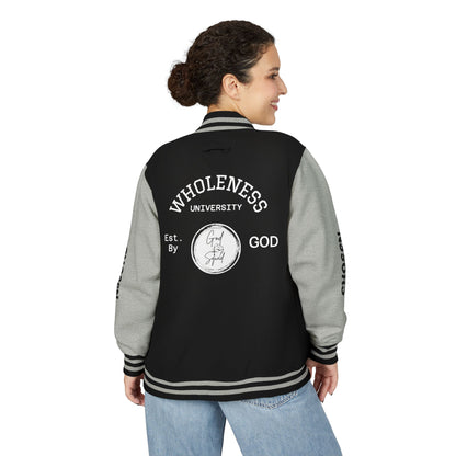 God Squad Unisex Letterman Jacket -THE FOD BRAND'S Bold Cross Design, Christian Strength & Faith Apparel