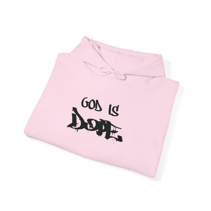 God is Dope Hoodie -Unisex Heavy Blend Sweatshirt, Casual Wear, Streetwear, Gift for Teens, Inspirational Clothing