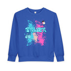 Colorful Toddler Sweatshirt with Fun Splash Design- The FOG BRAND's Cute Toddler Apparel, Kids Gift, Playtime Wear, Birthday Present, Cozy Kids Clothing