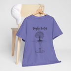 Deeply Rooted Unisex Heavy Cotton Tee - Inspirational Tree Design for Nature Lovers