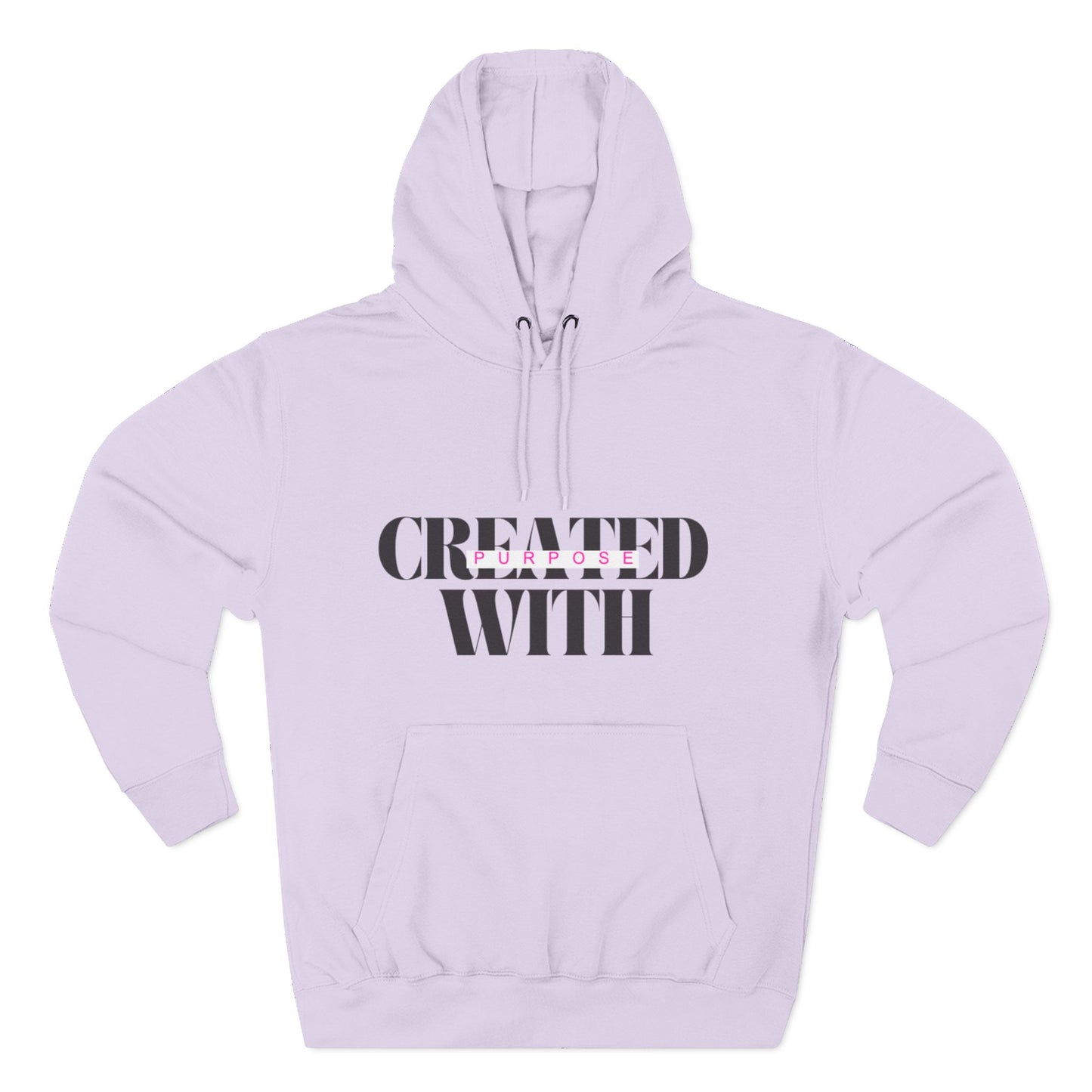 Created With Purpose Hoodie — Inspirational Faith Graphic Hoodie