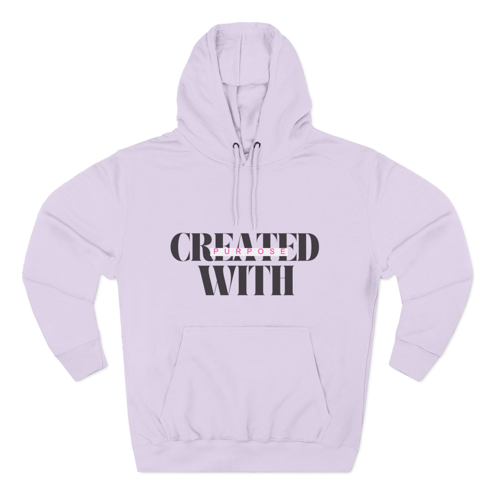 Created With Purpose Hoodie — Inspirational Faith Graphic Hoodie