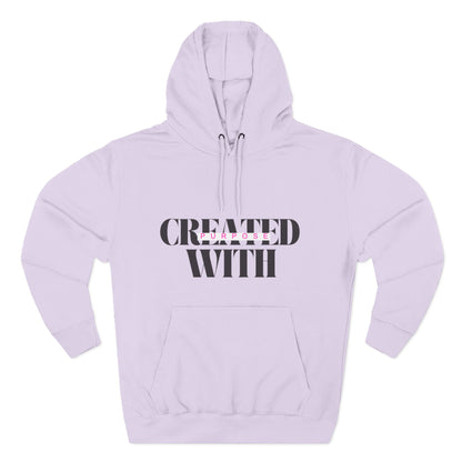 Created With Purpose Hoodie — Inspirational Faith Graphic Hoodie