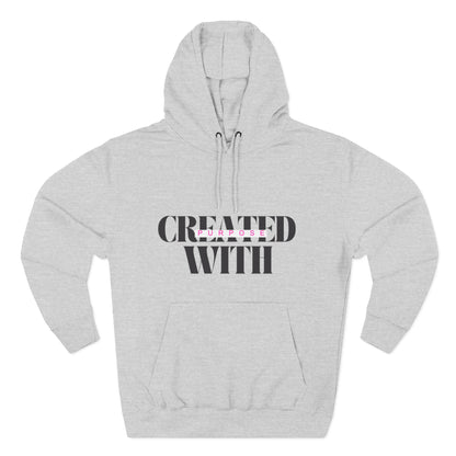 Created With Purpose Hoodie — Inspirational Faith Graphic Hoodie