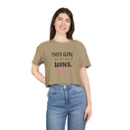 'This Girl Always Wins'-Faith-Inspired Women's Crop Tee, Motivational T-Shirt, Christian Apparel, Inspirational Gift for her
