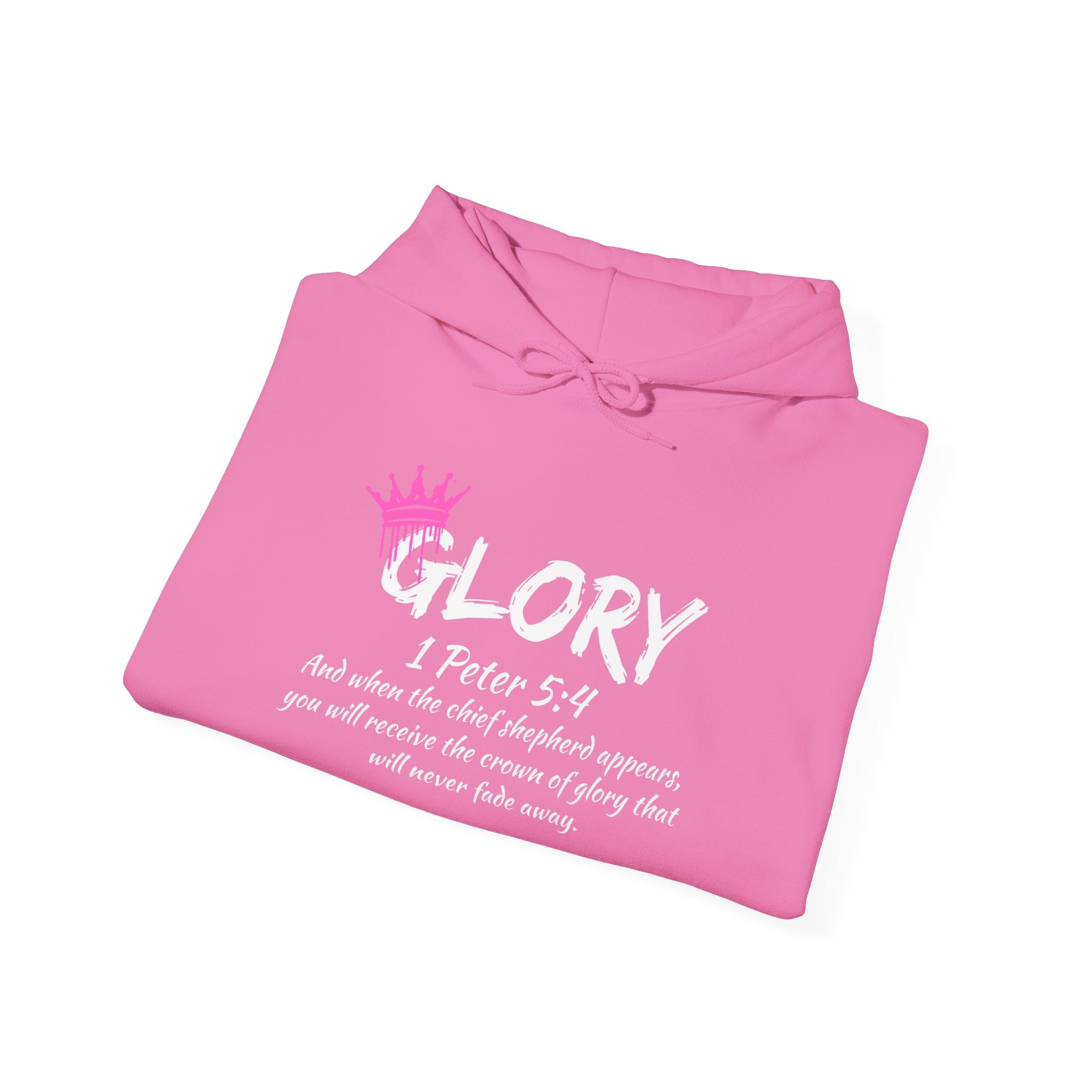 Glory Dripping Crown Unisex Hoodie -Faith inspired Heavy Blend Sweatshirt
