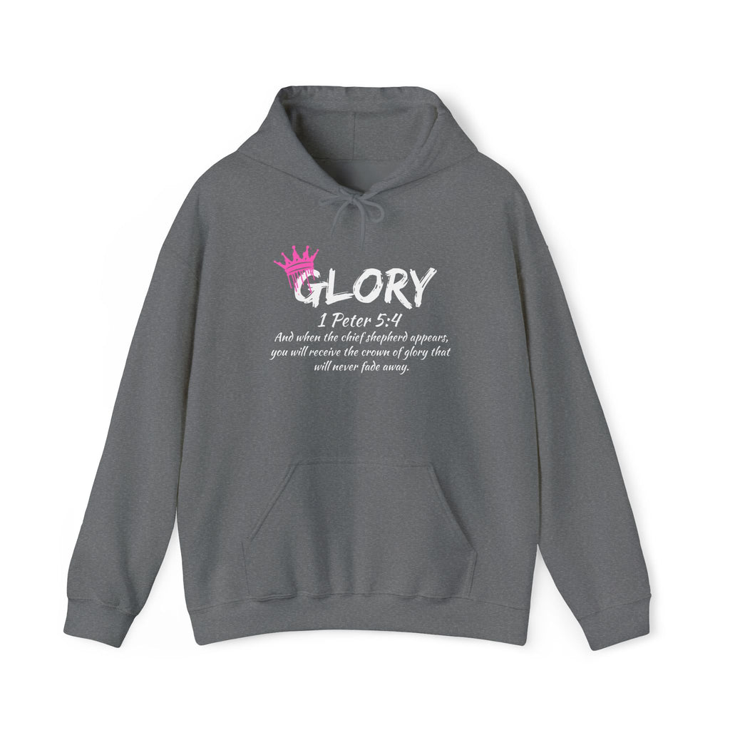 Glory Dripping Crown Unisex Hoodie -Faith inspired Heavy Blend Sweatshirt