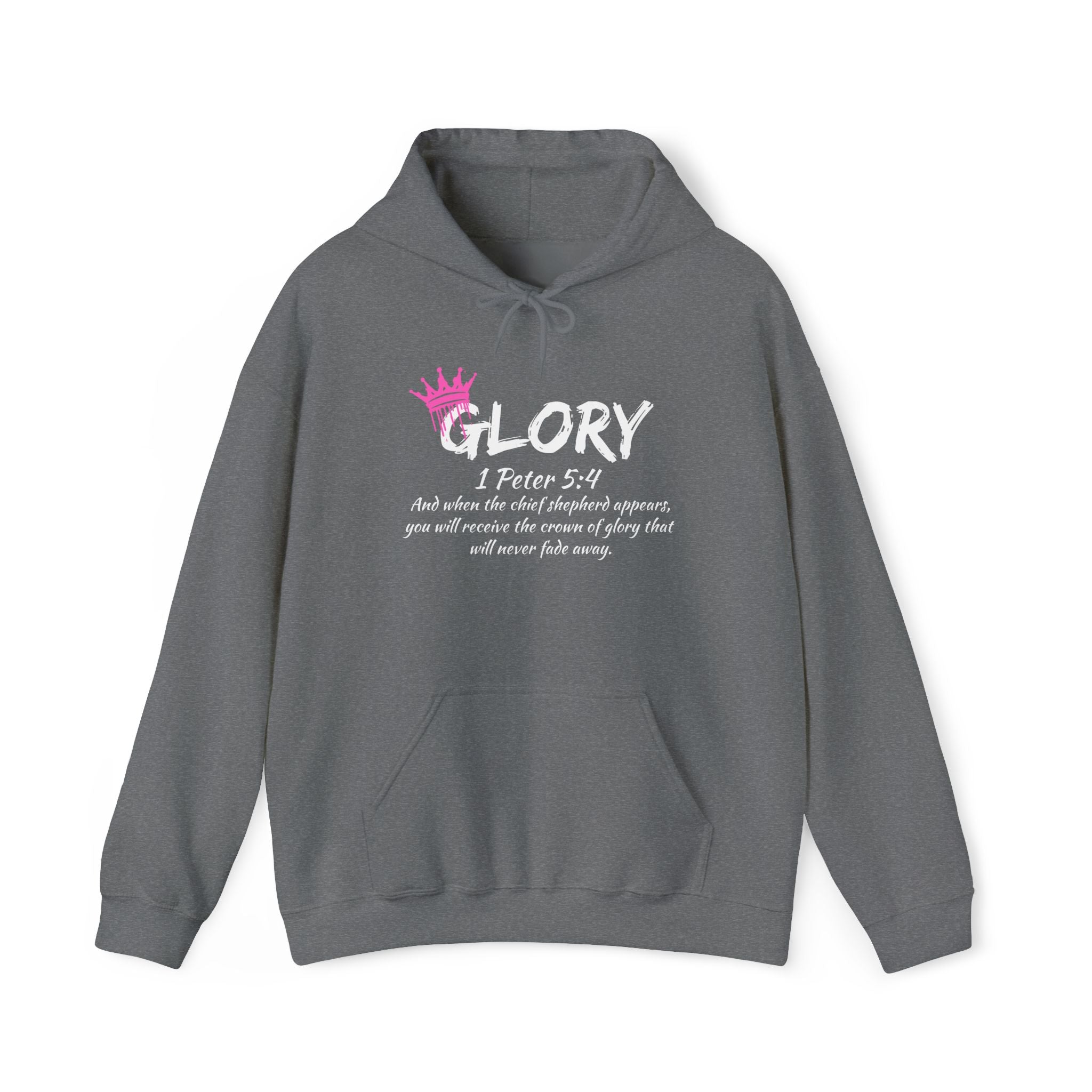 Glory Dripping Crown Unisex Hoodie -Faith inspired Heavy Blend Sweatshirt