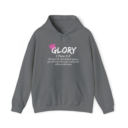 Glory Dripping Crown Unisex Hoodie -Faith inspired Heavy Blend Sweatshirt