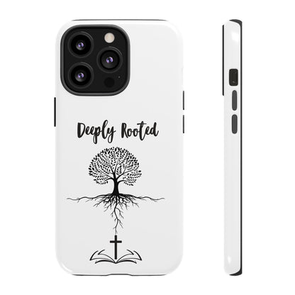 Deeply Rooted Phone Case - Inspirational Tree Design for Faith and Strength