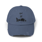 'God Is Dope'- Unisex Distressed Cap, Casual Hat