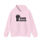 GOD SQUAD by The FOG BRAND- Unisex Hooded Sweatshirt with scripture-Spiritual Gift, Cozy Lounge Wear, Inspirational Apparel, Christian Apparel
