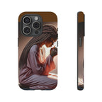 Cell phone case-Woman Praying-Spiritual Prayer Phone Case - Tough Cases with Inspirational Design