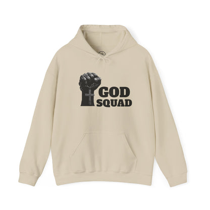 GOD SQUAD by The FOG BRAND- Unisex Hooded Sweatshirt with scripture-Spiritual Gift, Cozy Lounge Wear, Inspirational Apparel, Christian Apparel