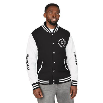 God Squad Unisex Letterman Jacket -THE FOD BRAND'S Bold Cross Design, Christian Strength & Faith Apparel