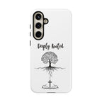 Cell Phone Case -Deeply Rooted Inspirational Tree Design for Faith and Strength