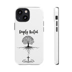 Cell Phone Case -Deeply Rooted Inspirational Tree Design for Faith and Strength