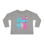 Toddler Long Sleeve Tee with Playful Spill N Splash Paint Design