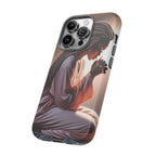Cell phone case-Woman Praying-Spiritual Prayer Phone Case - Tough Cases with Inspirational Design