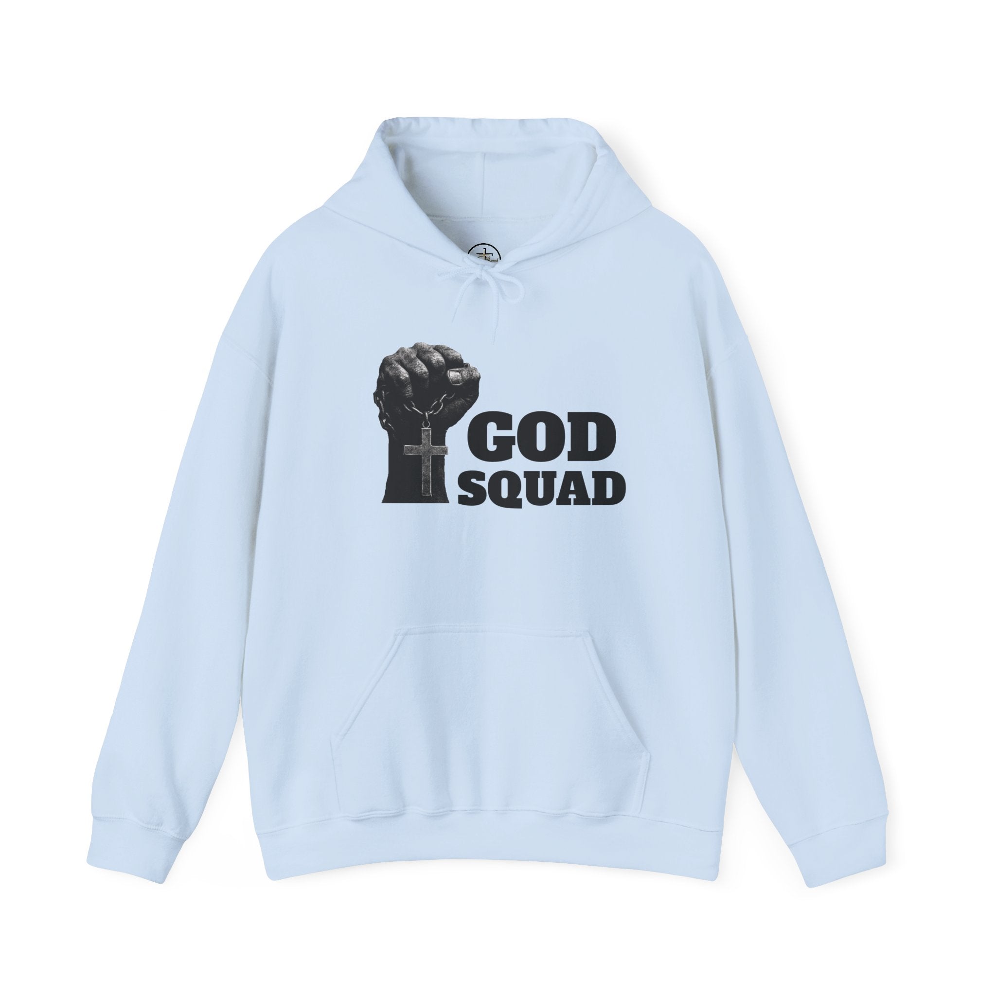 GOD SQUAD by The FOG BRAND- Unisex Hooded Sweatshirt with scripture-Spiritual Gift, Cozy Lounge Wear, Inspirational Apparel, Christian Apparel