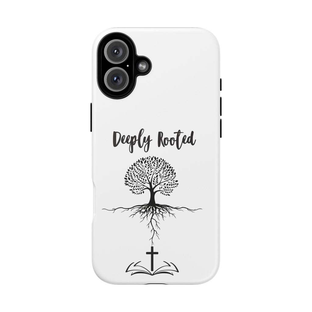 Cell Phone Case -Deeply Rooted Inspirational Tree Design for Faith and Strength