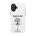 Cell Phone Case -Deeply Rooted Inspirational Tree Design for Faith and Strength