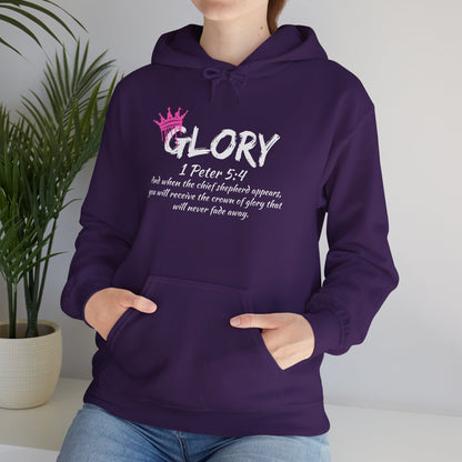 Glory Dripping Crown Unisex Hoodie -Faith inspired Heavy Blend Sweatshirt
