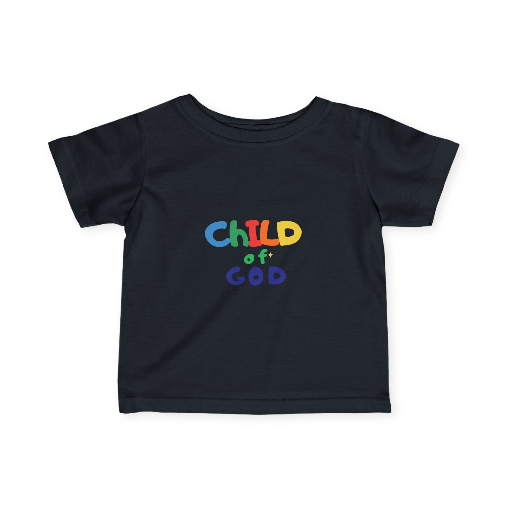 Toddler Child of God Infant Tee — Colorful Religious Baby T‑Shirt