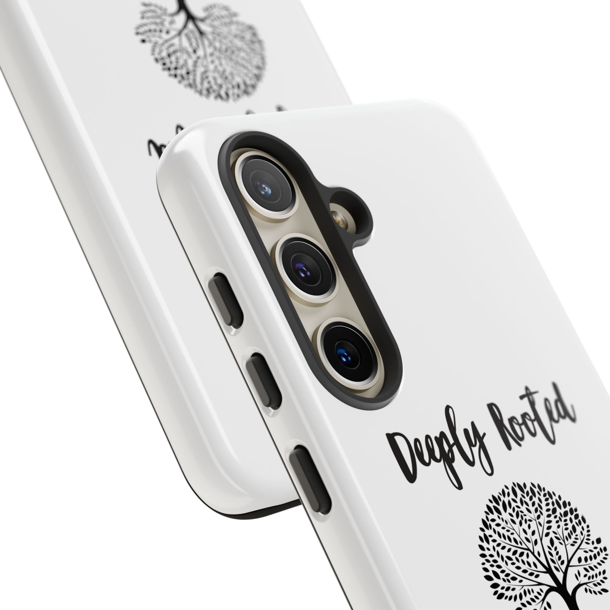 Cell Phone Case -Deeply Rooted Inspirational Tree Design for Faith and Strength