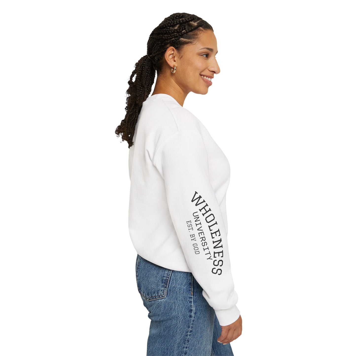 VERY BLESSED, PEACEFUL, & DEMURE- Crewneck Sweatshirt, Casual Sweatshirt, trends, memes & hashtags, long sleeve