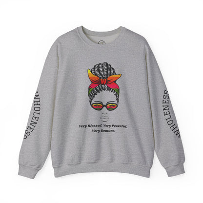 VERY BLESSED, PEACEFUL, & DEMURE- Crewneck Sweatshirt, Casual Sweatshirt, trends, memes & hashtags, long sleeve