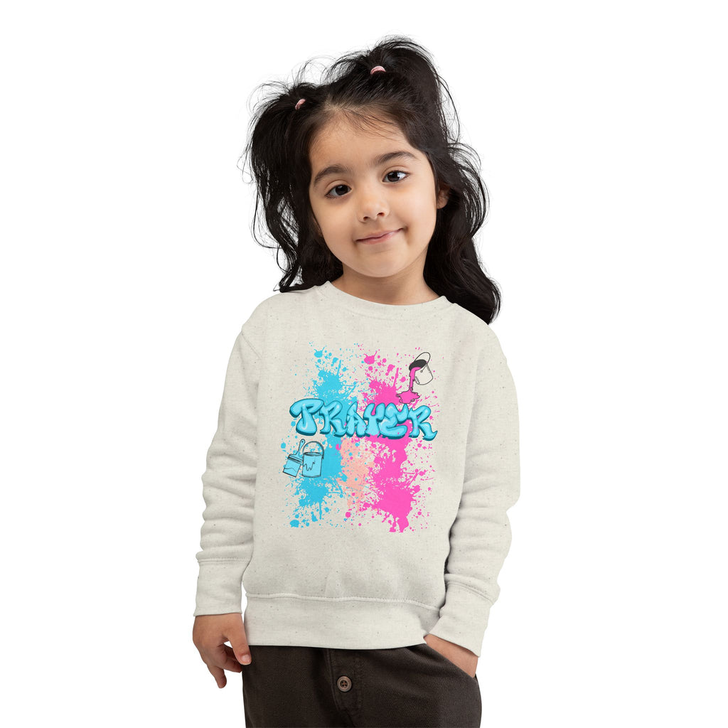 Colorful Toddler Sweatshirt with Fun Splash Design- The FOG BRAND's Cute Toddler Apparel, Kids Gift, Playtime Wear, Birthday Present, Cozy Kids Clothing